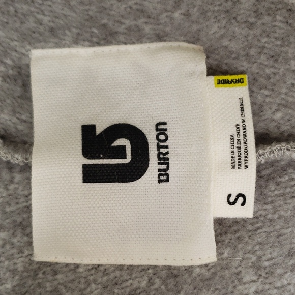 Burton Minx DryRide full zip fleece hooded jacket gray size small - Picture 13 of 13